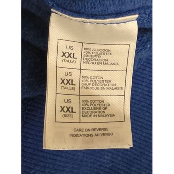 Disney Parks Retro Mickey Mouse State University Sweatshirt Mens Size XXL Blue - Picture 6 of 8